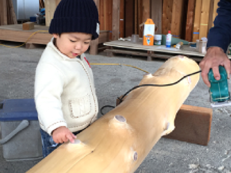 家族で建てるシンボル柱